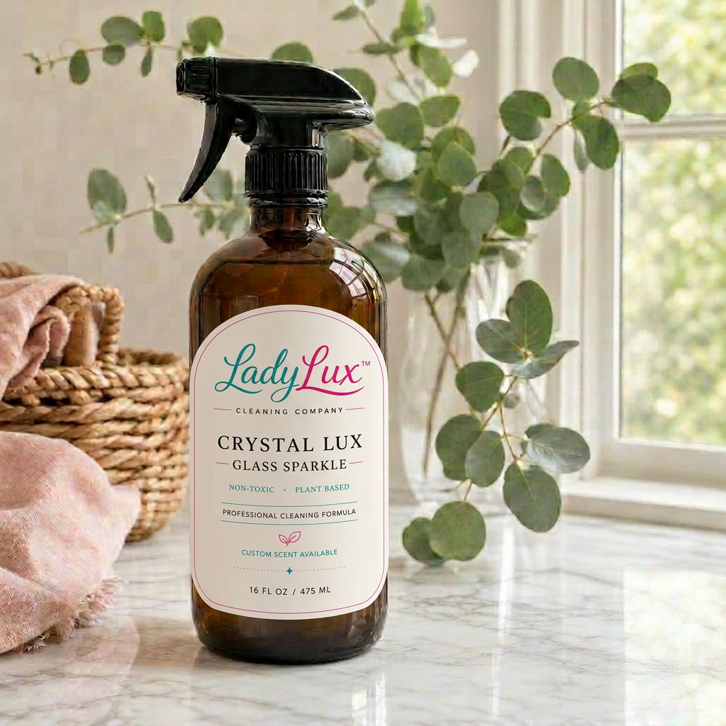 Crystal Lux Glass Sparkle 16oz bottle